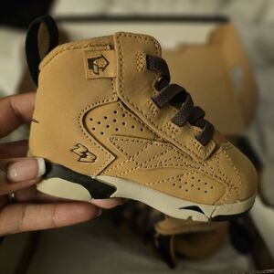 Jordan Toddler Jumpman MVP Sneakers | Tan Brown Kids Shoes | Size 5C NWT